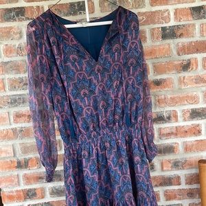 Joie blue and pink dress